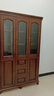 雅尘家居美式书柜桃花芯木实木书柜落地带玻璃门书橱书房实木柜 六门书柜（3+3） 【复古胡桃色】 实拍图