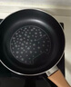 爱仕达炒锅不粘锅 桃花系列厨房炒煎奶汤家用锅具 燃气明火电磁通用 炒锅 绿色 30cm 实拍图