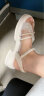 卡帝乐鳄鱼凉鞋女夏季外穿凉拖仙女风配裙子罗马凉鞋 1412 米色 39 实拍图