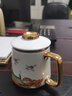 容山堂瑞鹤图陶瓷泡茶杯过滤内胆茶水分离绿茶杯保温商务办公茶具 白底瑞鹤图陶瓷泡茶杯 实拍图
