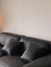 苏谷 沙发 大黑牛头层牛皮沙发意式极简客厅直排真皮沙发组合家具 2.6米【荔枝纹头层皮】墨黑色 1 实拍图