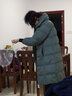 鸭鸭（YAYA）羽绒服女中长款冬季新款韩版宽松时尚设计感加厚连帽外套 暖米白色 S (建议90-110斤) 实拍图