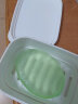 YAMADA日本进口香皂盒肥皂盒便携旅游创意时尚浴室可沥水防瓷带盖防漏水 圆形 实拍图