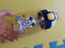 迪士尼儿童水杯带吸管 tritan夏季可爱双饮塑料壶幼儿园男女小学生户外便携弹盖直饮喝水杯子550ML米奇8082 晒单实拍图