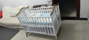 呵宝（HOPE）婴儿床实木环保新生儿宝宝摇篮床可拼接多功能儿童bb床 豪华版（120*65cm）+椰棕床垫+企鹅之家床品 实拍图