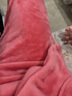 芬腾 珊瑚绒睡衣女冬季加厚法兰绒开衫加绒休闲秋冬款家居服套装 西瓜红 M 实拍图