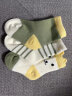 十月结晶婴儿袜子3双四季通用男女宝宝棉袜透气可爱超萌 碧滋绿0-6月 晒单实拍图