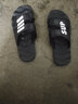 卡帝乐鳄鱼拖鞋男士休闲拖鞋浴室家居一字拖百搭凉拖鞋子 男 1492 黑白 42 实拍图