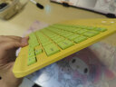 法普拉（FAPULA） 蓝牙无线iPad键盘适用于iPad手机平板笔记本电脑办公可充电女生卡通鼠标 【黄绿撞色】 10寸充电版键盘 实拍图