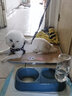 斑队长 猫碗狗碗15°护颈双碗自动饮水喂食宠物猫盆狗盆带瓶 猫咪用品 北欧蓝 大号-适合8斤以上犬猫 实拍图