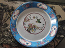 欧丽家珐琅搪瓷圆盘搪瓷茶盘老式怀旧铁瓷盘大盘鸡盘水果烧烤盘民族餐厅 茶盘【翠黄】 1个 24cm 实拍图
