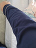 欧迪芬（Ordifen）秋冬女士居家服情侣款套装新疆棉休闲翻领棉柔透气翻领 深蓝色（男款PH1715） XL 实拍图