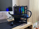 开放式机箱ITX MATX ATX铝合金便携手提机箱架EATX异形DIY小机箱 黑色 MATX34中型 实拍图