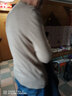 恒源祥纯羊毛衫男半高圆领加厚保暖衣加羊毛衫毛衣男秋冬季针织 半高 领驼色   厚款 XL 175(140斤-155斤) 实拍图
