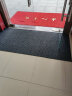迪茵（DIYIN）进门地垫入户门垫塑料地毯吸水脚垫子 双条纹灰0.9米宽1米长 定制 实拍图