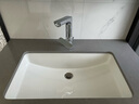 科勒（KOHLER） 台盆脸盆陶瓷盆台下盆线下门店款卡斯登方形台盆 20413T+齐悦龙头+角阀 实拍图