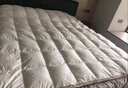 斯诺曼五星酒店柔软弹羽绒床垫90%白鸭绒鹅毛混充床垫床褥子1.8*2m 白色 实拍图