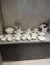 NINE CRANES景德镇碗碟套装家用餐具整套乔迁送礼轻奢金边碗具陶瓷盘子碗礼盒 【36件6人套装】礼盒装 实拍图