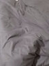 眠度床上四件套纯棉100%全棉床单被罩被套床笠单人宿舍磨毛刺绣裸睡 深灰浅灰 单件被套150x200cm 实拍图