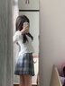萝美酱jk制服春秋全套女生短裙学院风JK裙百褶裙半身裙套装显瘦裙子 晒海格裙+长袖衬衫+领结 M 【建议95-105斤】 实拍图