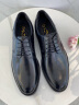 金利来（goldlion）男鞋正装商务休闲鞋舒适轻质透气时尚皮鞋58083057101A-黑-42-码 晒单实拍图