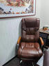 凯联（KAILIAN）真皮老板椅可躺牛皮大班椅子商务电脑椅书房家用舒适久坐办公座椅 【店长推荐】黄棕色+搁脚 纳帕皮＋按摩 实拍图