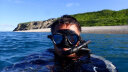 V.DIVE专业自由潜面镜低容积美人鱼透明框潜水镜呼吸管套装可配近视度数 浮潜水肺 F01 经典黑色 晒单实拍图