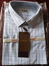 恒源祥男士短袖衬衫夏季薄款格子纯棉商务休闲上班职业工装中年宽松衬衣 WR78401-D 42 （175/100A） 实拍图