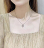 ZDZSH女款爱心银项链足银新款项链小众轻奢款情人节生日节日礼物送女友 999足银爱心项链 实拍图