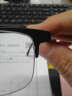 创果 高端商务半框近视眼镜男士进口纯钛可配散光变色高度数眼镜 变色防蓝光-1.56无度数,290黑 实拍图