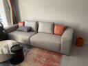 俪莎公馆（LYSAGUN）沙发豆腐块科技布艺沙发现代简约客厅小户型懒人沙发 2.2米直排 多人位 【科技布】 实拍图