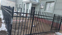 京铣围墙护栏庭院护栏 围栏护栏网 锌钢铁艺栅栏户外小区农村隔离栏杆 【加厚款】1.5米高/3横梁 实拍图