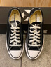 匡威（Converse）【滔搏运动】匡威男鞋女鞋低帮帆布鞋硫化鞋情侣常青经典款黑色 101001 37.5 实拍图