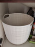 川岛屋脏衣服收纳筐脏衣篮家用卫生间卧室大号放衣物的篮子脏衣篓 脏衣篮(蓝色中号) 实拍图