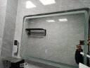皇乐雅卫生间浴室镜子挂墙洗手间led带灯防雾智能镜子触摸屏厕所发光镜 一键触控+白光 500mm*700mm 实拍图