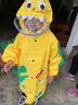柠檬宝宝儿童防水雨衣卡通造型雨衣儿童斗篷雨披新品小学生男女童雨具 乐奇萌趣喷火龙【连体款】 M【请按主图尺码表选择】 实拍图
