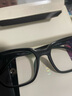 蔡司（ZEISS）近视眼镜框男士款粗框黑框眼镜gm镜架可配度数防蓝光辐射眼睛女 经典款 黑框黑色 配colorein镜片防蓝光 无度数 实拍图