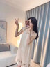 莫代尔夏季新款冰丝睡衣睡裙女无领吊带可爱仿丝性感韩版抹胸款家居服 主图款33763女款 L 165100-120斤 实拍图