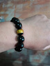 慈元阁黑曜石手链情人节礼物生肖阿弥陀八大守护情侣款水晶情侣平安饰品 文殊菩萨【属兔】男款手链 实拍图