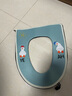 尚野优品家用马桶坐垫加厚马桶垫坐便器垫子链式坐便套四季通用防水厕所 开心鸭浅蓝 （带马桶贴纸） 1个 实拍图