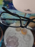 目匠 复古近视眼镜男女款 防辐射眼镜框超轻眼镜架文艺潮护目镜 2212 经典黑 1.56变色片（可升级换粉蓝变色） 实拍图