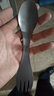 钛途（TITO TITANIUM） 纯钛叉勺两用多功能99.5%钛合金家用户外野营餐具厨具叉子勺子 两用叉勺（哑光钛色）无布袋 实拍图