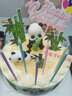 味多美 蛋糕生鲜 水果儿童奶油生日蛋糕 北京同城配送  熊猫乐园蛋糕 20cm 提拉米苏坯 实拍图