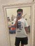 AHK王一博同款指环项链男女潮流嘻哈吊坠七夕情人节礼物送男女朋友 【王一博同款】圆牌戒指双环项链 实拍图