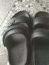 梵科（FANKE）凉拖鞋女夏季外两穿沙滩eva软底居家拖鞋上班厚底ins防滑沙滩凉鞋 黑色 37-38 实拍图