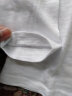 红粉宣言春季新款T恤女竹节棉宽松打底衫 白色 3XL 实拍图
