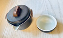 端匠 旅行茶具便携套装一壶两杯黑陶瓷泡茶器随身户外办公带旅行包 粗陶一壶两杯【带旅行包】-黑色 实拍图