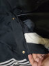 WYVL男士棉服外套冬季男装棉衣保暖连帽褂子棉袄子加厚侧边条纹男装 黑色 4XL(166-180斤) 晒单实拍图
