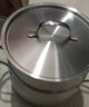 Momscook 不锈钢汤锅SUS304涨型锅浅烧锅炖汤锅复底20cm电磁炉燃气通用 汤锅+蒸笼组合 20cm 实拍图