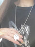戚小米hiphop嘻哈男士项链男潮韩版鬼怪小幽灵吊坠男女生锁骨链情侣吊坠 实拍图